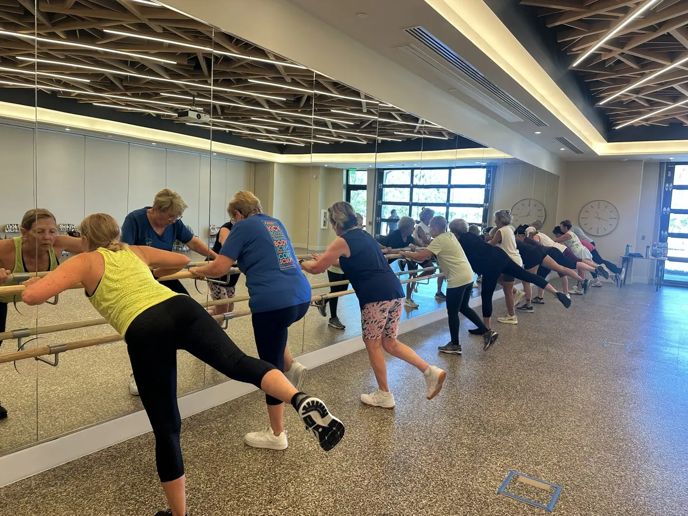 Joanie leading a class